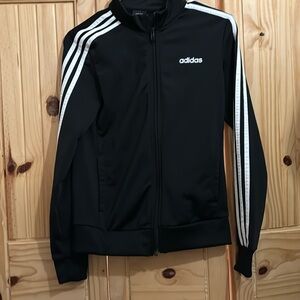 Adidas jacket the jacket is a medium and the pants are medium 10-12